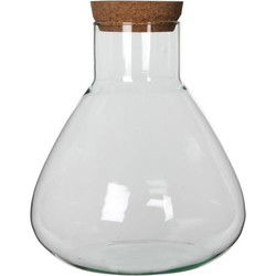 Mica Decorations Voorraadpot Emily - D30 x H32 cm - transparant - Voorraadpot