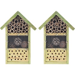 4x stuks doe-het-zelf insectenhotel/insecten nestkast 26 cm - Insectenhotel