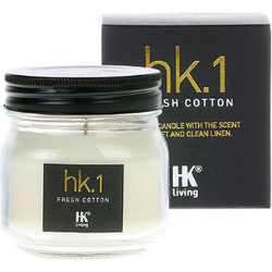 HK Living Glass Soy Candle Fresh Cotton