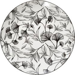 set 6 stuks Porseleinen Ontbijtborden/Dessertborden Ginko 20 cm