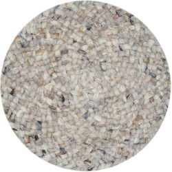 Rond wollen vloerkleed Ultimo 04 - De Munk Carpets - Rond 220 Ø - (L)
