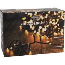 Svenska Living Kerstverlichting - 700 lampjes - goud licht - 1400 cm - Kerstverlichting kerstboom