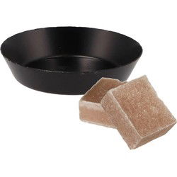 Amberblokjes/geurblokjes cadeauset - sandelhout geur - incl schaaltje - Amberblokjes