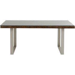 Eettafel Conley Zilver 180x90cm