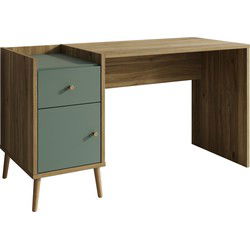 Meubella - Bureau Wally - Groen - 140 cm