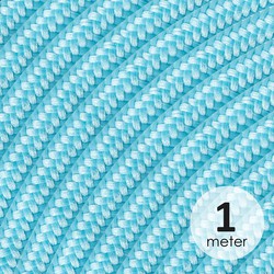 Strijkijzersnoer 3-aderig - per meter - lichtblauw