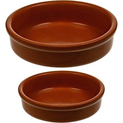 Set van 12x stuks creme brulee of tapas bakjes 5 en 7 cm - Serveerschalen