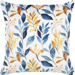 CATTLEYA  - Sierkussen - Donkerblauw - 45 x 45 cm - Fluweel