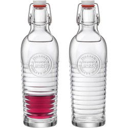 Bormioli Rocco beugelfles/weckfles - 2x - met beugeldop - 200 ml - Decoratieve flessen