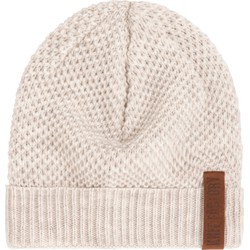 Knit Factory Jazz Gebreide Muts Heren & Dames - Beanie - Beige - One Size