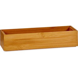 Kast/lade/make-up sorteer organizer bamboe hout bakje 23 x 7 x 5 cm - Make-up dozen