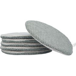 6 stuks Anti-Slip Stoelkussens Eetkamer tbv Kuipstoel 34 cm - Lichtrijs