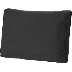 Madison - Lounge rug soft Rib black - 60x43 - Zwart