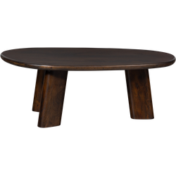 BePureHome Roundly Salontafel - Mangohout - Walnoot - 40x110x60