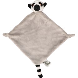 Nature Planet pluche knuffeldoekje/tuttel Ringstaart Maki aap - 40 cm - Knuffeldoek