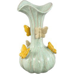 PTMD Vaas Tamarae - 14x14x28 cm - Keramiek - Groen