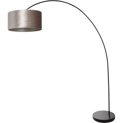 Mexlite vloerlamp Solva - zwart - metaal - 3895ZW