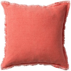 Dutch Decor BURTO - Kussenhoes 60x60 cm - gewassen katoen - Coral - koraalroze - Dutch Decor