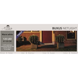 Buxus netverlichting 120 lampjes d120cm