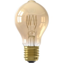 LED volglas Flex Filament Standaardlamp 220-240V 3.8W 250lm E27 A60DR, Goud 2100K Dimbaar - Calex