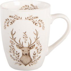 Clayre & Eef Mok Beige Porselein Hert