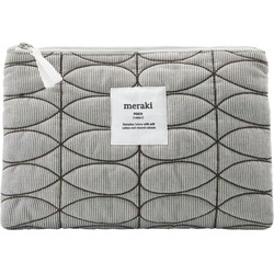 Meraki toilettas Mentha grijs 30x20cm