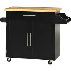 4goodz Keukenwagen / Keukentrolley met Werkblad en Kruidenrek