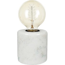 Braxton Marble Tafellamp 9 cm E27 - Wit