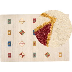 MISINLI - Modern vloerkleed - Beige - 160 x 230 cm - Wol