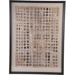 PTMD Wandpaneel Carmell - 90x6x120 cm - Polyester - Creme