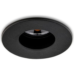 Groenovatie Inbouwspot LED 3W, Zwart, Rond, Ø41mm, Dimbaar, Warm Wit, 12V