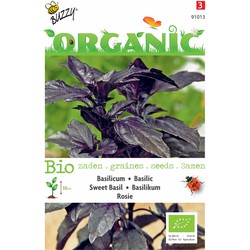 5 stuks - Organic Basilicum Rosie (Skal 14725) Tuinplus - Buzzy