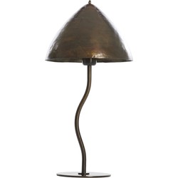 Light & Living - Tafellamp Ø25x50 cm ELIMO donker bruin brons