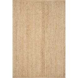 Safavieh Natural Fiber Indoor Handgemaakt Vloerkleed, Natural Fiber Collectie, NF461, in Natuur, 183 X 274 cm