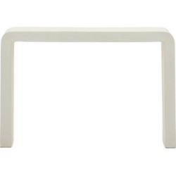 Kave Home - Aiguablava console in wit cement, 120 x 80 cm