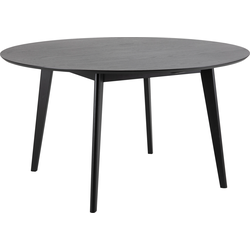 RebellenClub – Eettafel Roskilde – Hout – Ronde Eettafel – Zwart – 140 cm
