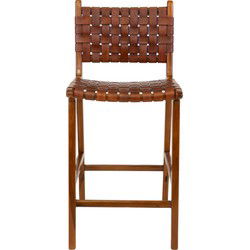 Barkruk Leer Bruin - Zithoogte 60cm - Stoel Perugia