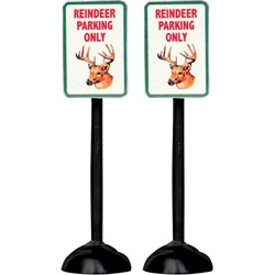 Reindeer parking only sign se