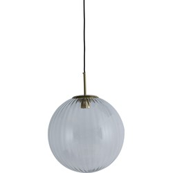 Light&living Hanglamp Ø40 cm MAGDALA glas licht grijs+goud