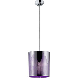 Moderne Hanglamp  City - Metaal - Chroom