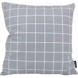 Vierkantjes Grijs/Wit | 45 x 45 cm | Kussenhoes | Katoen/Polyester