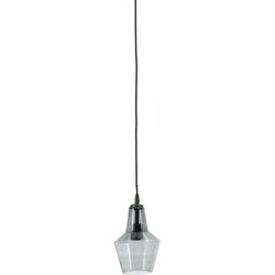 Hanglamp Orion Glas, 1-lamps - Zwart