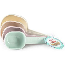 Plasticforte Keuken/koken Maatschepjes set - 4x stuks - kunststof - Maatschepjes