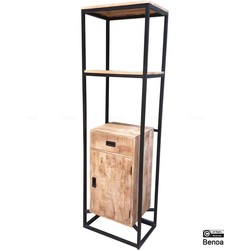 Benoa Len 1 Door 1 Drawer Bookshelf 60 cm