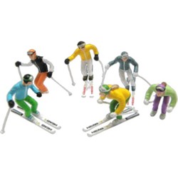 Figuren staand ski's 6 stuks