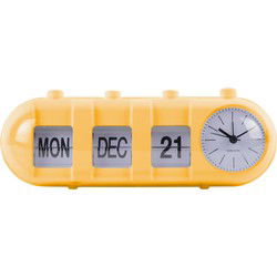 Wekker Retro Tube - Heldergeel - 9x26x9.3cm
