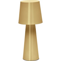 Kave Home - Grote tafellamp Arenys van goud geverfd metaal