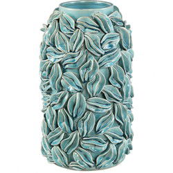PTMD Bloempot Zubeda - 20x20x30 cm - Keramiek - Blauw