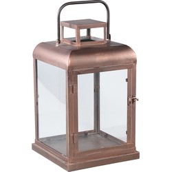 PTMD Vitoria Copper rectangle iron lantern with glass M