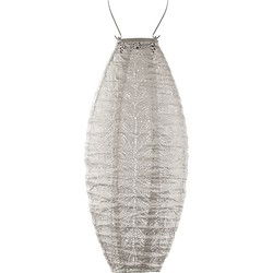 LUMIZ Solar tuinverlichting Folia Long Oval - 20 cm - Licht Taupe
